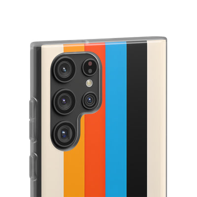 Retro Racing Stripes · Soft Handyhülle für Samsung