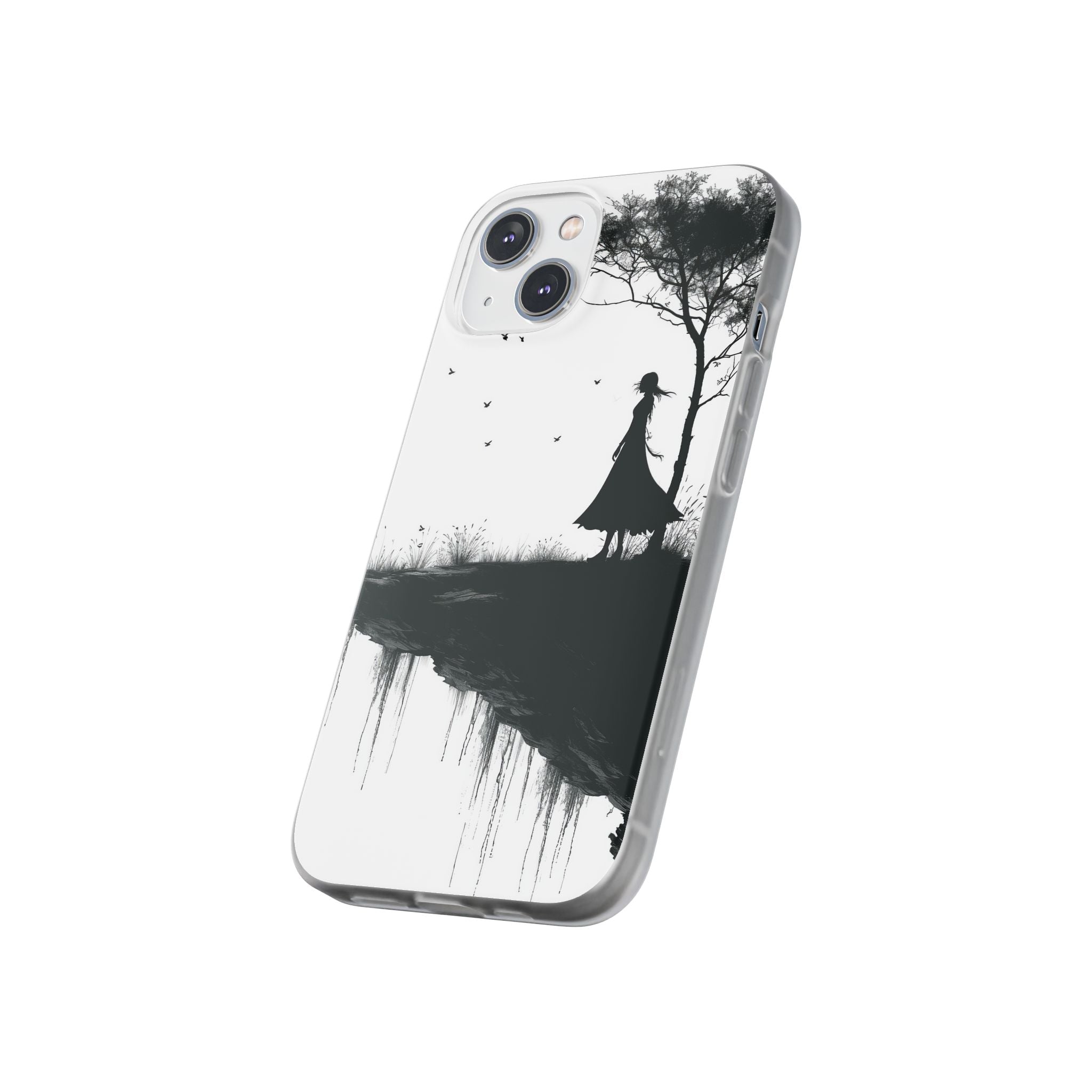 Cliffside Silhouette iPhone 14 Case - Soft