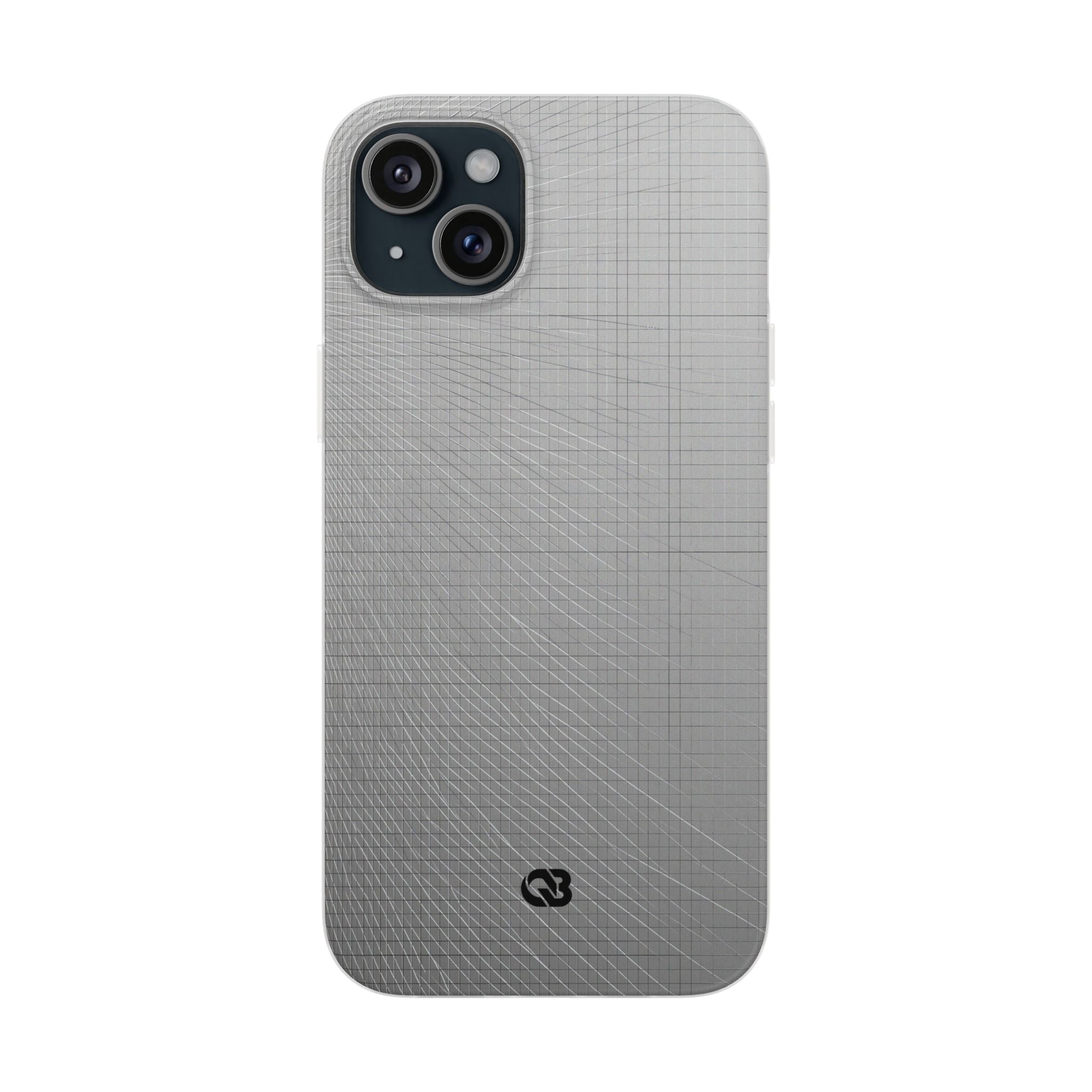 Grey Lite Phone Case for iPhone - Chrome Mesh Warp