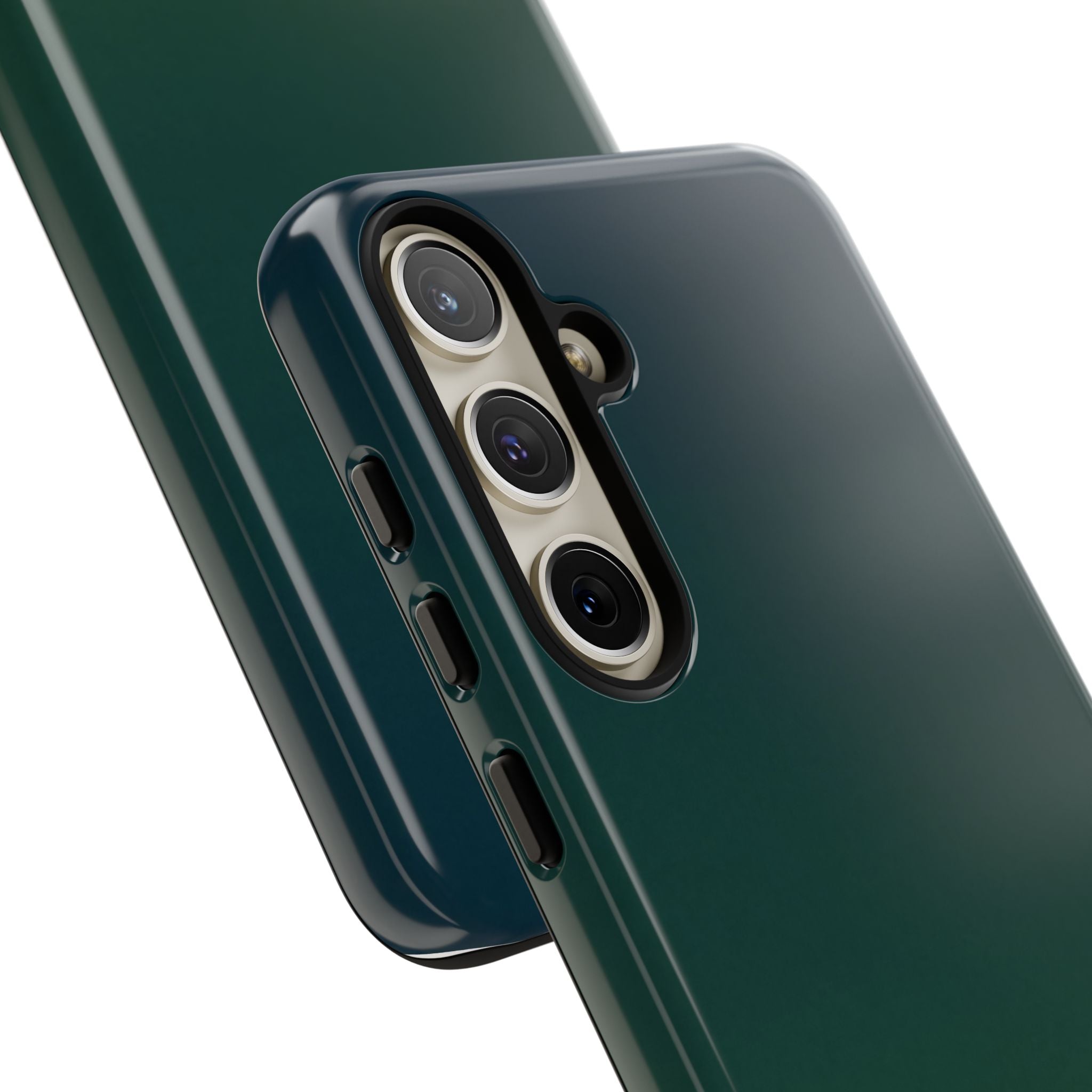 Green Tough Phone Case for Samsung - Midnight Pine Horizon