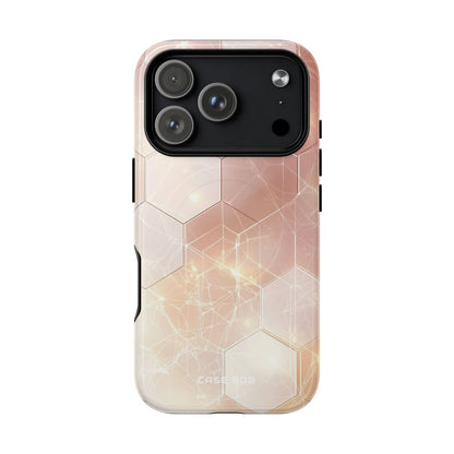 Honeycomb Glow iPhone 17 Pro Case - Tough+ - CASE•BOB