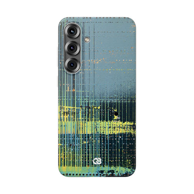 Acid Raster Circuit · Lite Phone Case for Samsung · Teal