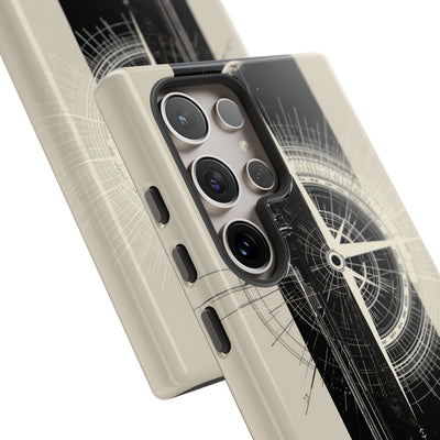 Beige Tough Phone Case for Samsung - Zenith Vector Spire