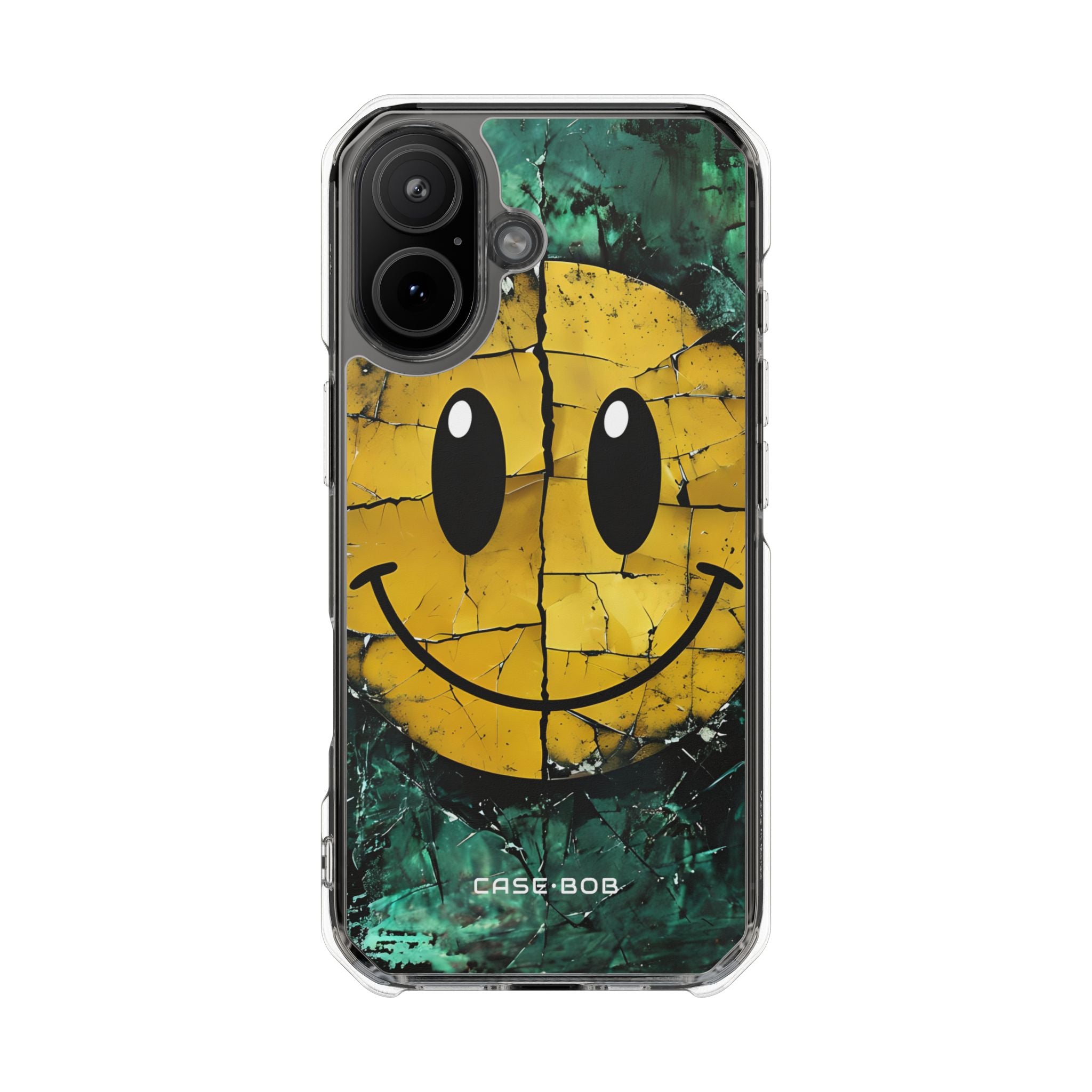 Cracked Smiley iPhone 17 Case - Impact