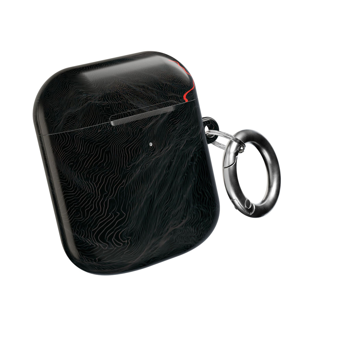 Crimson Ridge Pass · Hard Case for AirPods & AirPods Pro · Black