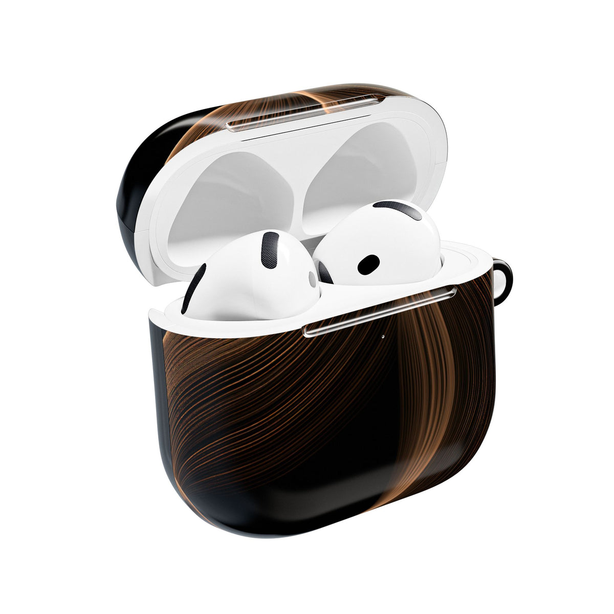 Amber Contour Flow · Hard Case for AirPods & AirPods Pro · Black