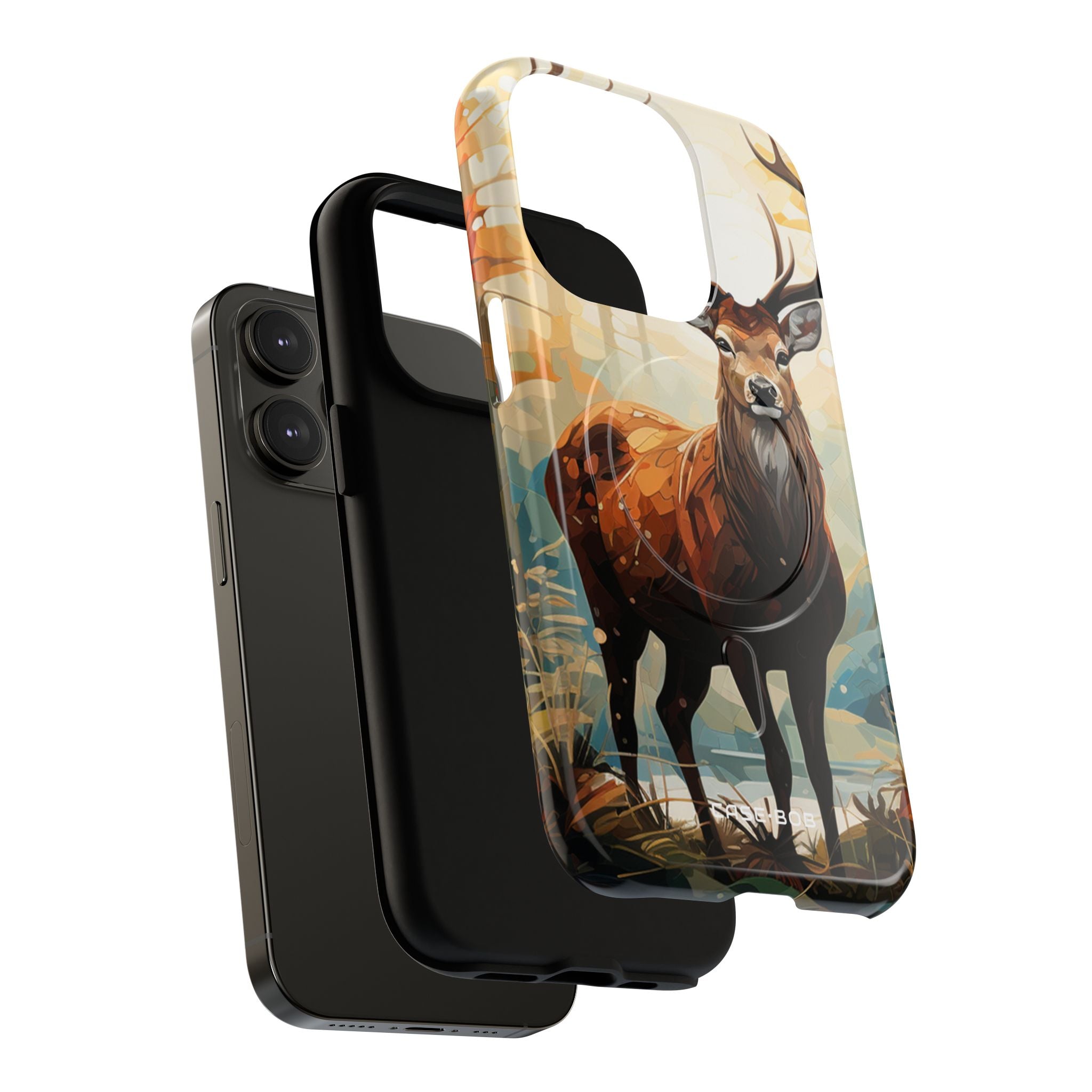 Glowing Stag iPhone 14 Pro Case - Tough+ - CASE•BOB