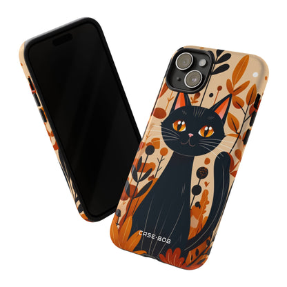 Zwarte Kat Glow iPhone 15 Plus Cover - Tough