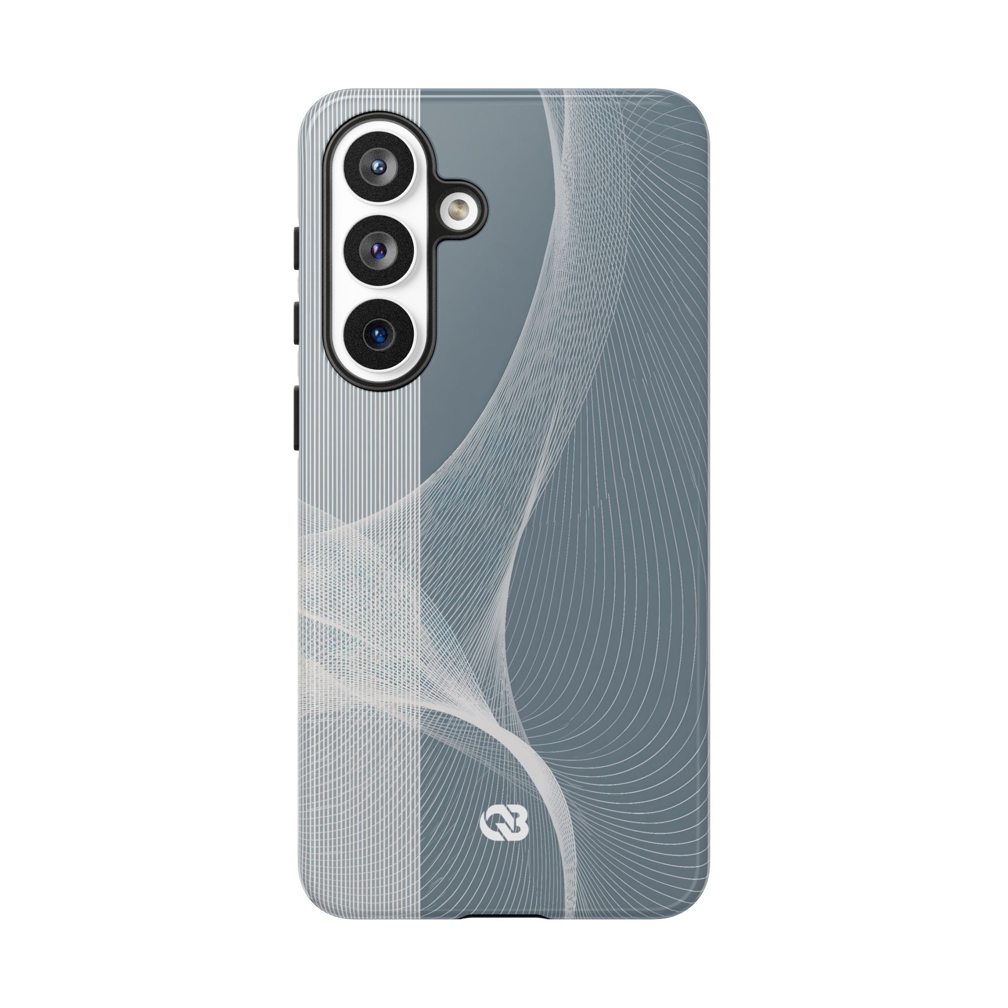 Grey Tough Phone Case for Samsung - Slate Mesh Horizon