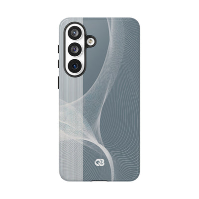 Grey Tough Phone Case for Samsung - Slate Mesh Horizon