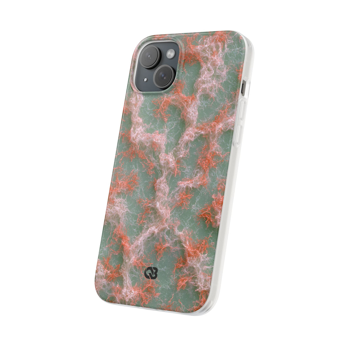 Coral Pixel Matrix · Lite Phone Case for iPhone ·  Green