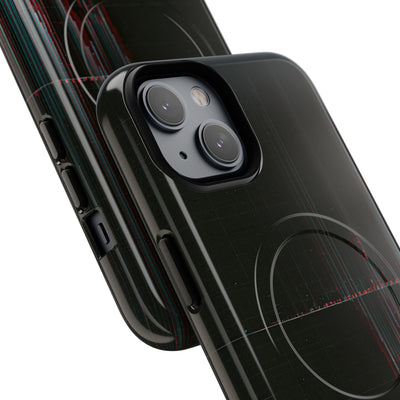 Black Tough 2.0 Magsafe Phone Case for iPhone - Corrupted Data Stream