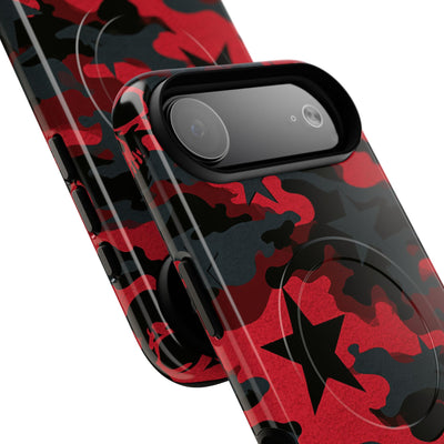 Crimson Skull Camo · Tough 2.0 Magnetic Phone Case for iPhone · Red