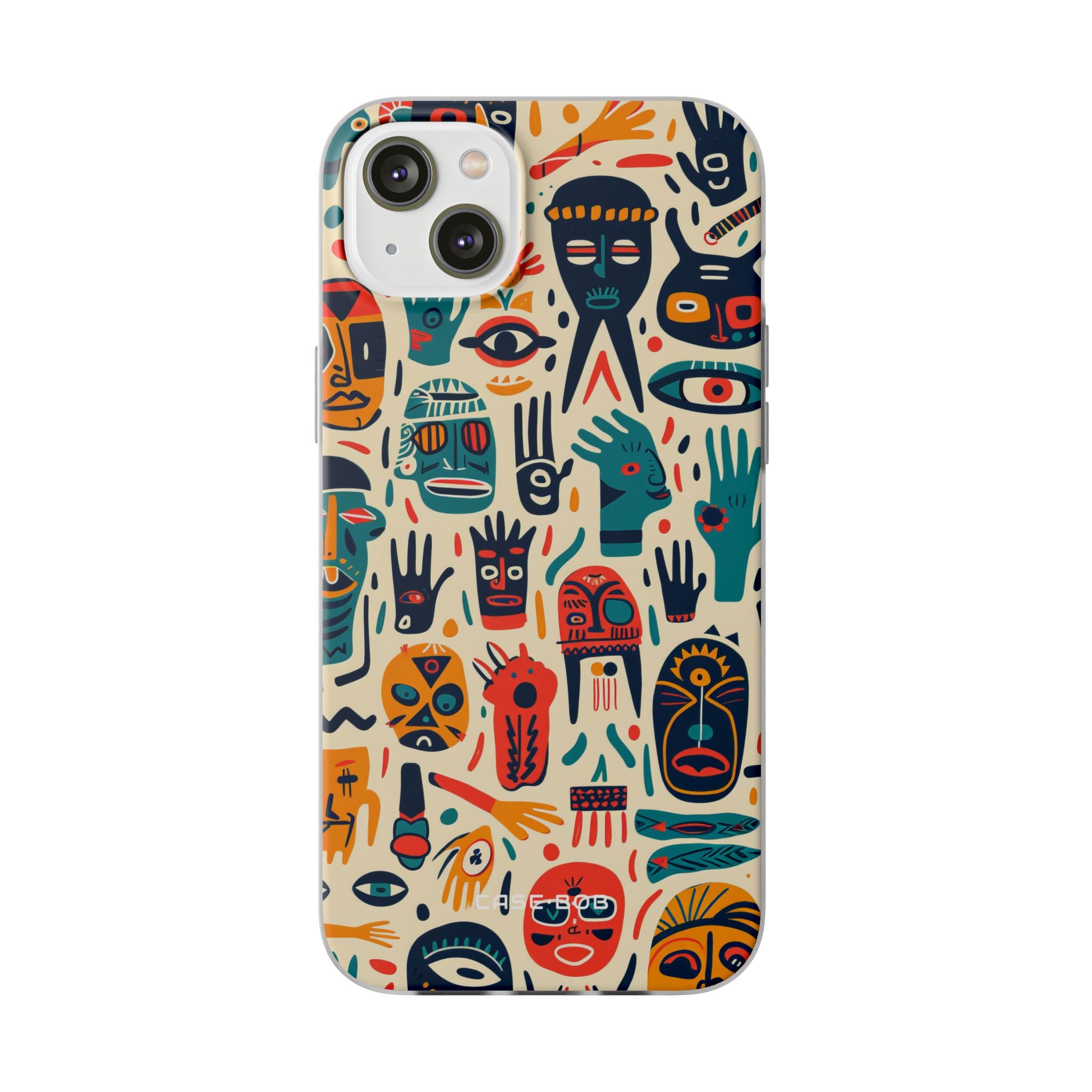 Vivid Faces iPhone 14 Plus Case - Soft