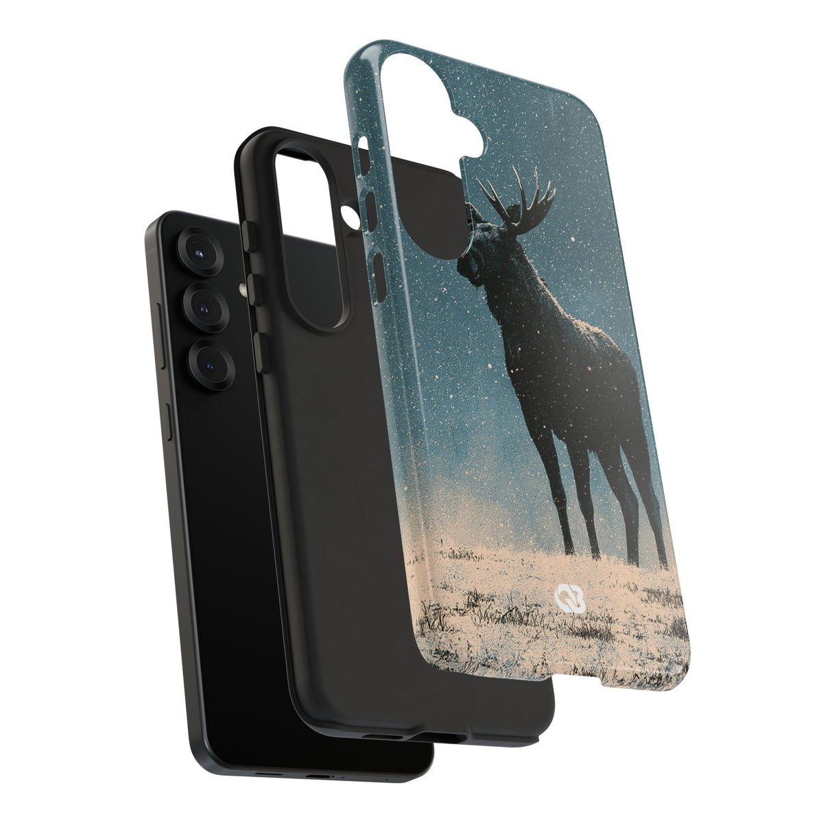 Nordic Boreal Moose · Tough Phone Case for Samsung · Blue