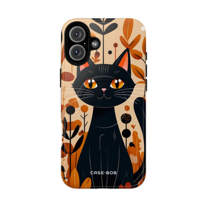 Schwarze Katze Glow iPhone 16 Plus Case - Tough+