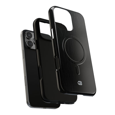 Obsidian Brushed Steel · Tough 2.0 Magnetic Phone Case for iPhone · Black