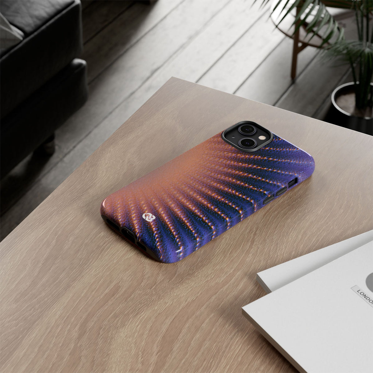 Luminous Aura Burst · Tough Phone Case for iPhone · Blue