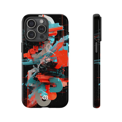 Fragmented Cyber Core · Tough Phone Case for iPhone · Black