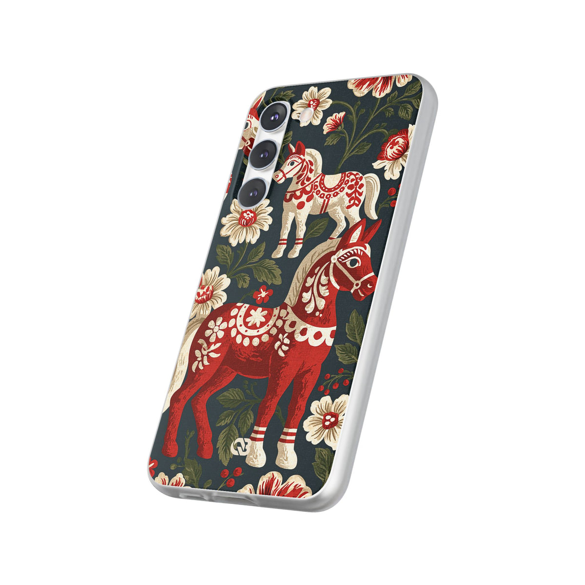 Nordic Dala Meadow · Lite Phone Case for Samsung · Red
