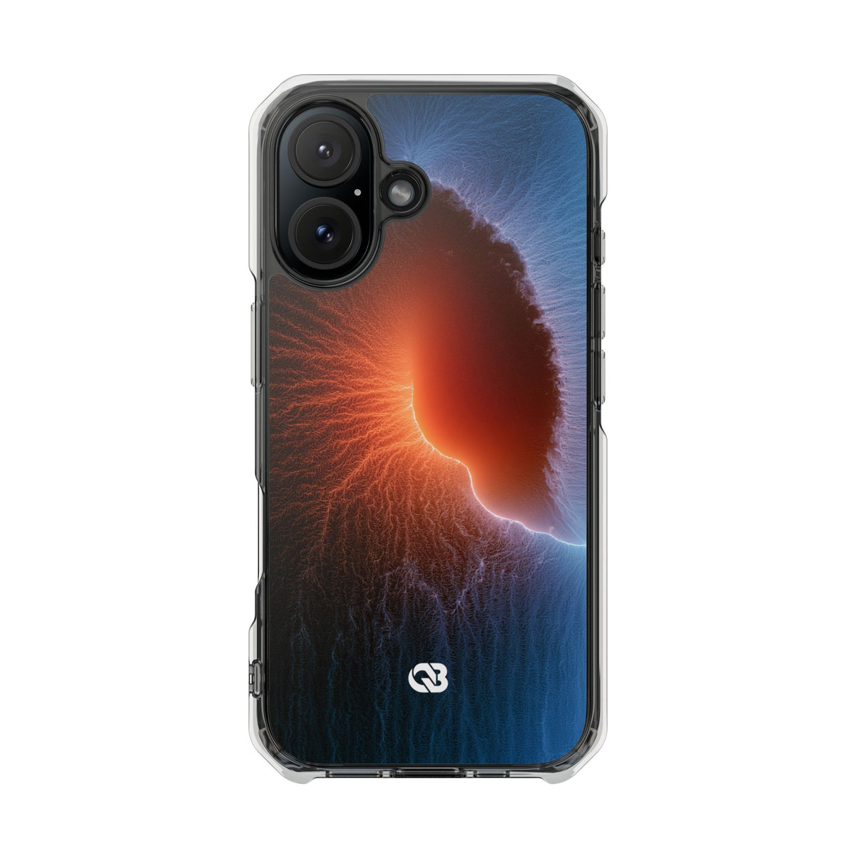 Thermal Aura Pulse · Clear Impact Magnetic Phone Case for iPhone · Blue
