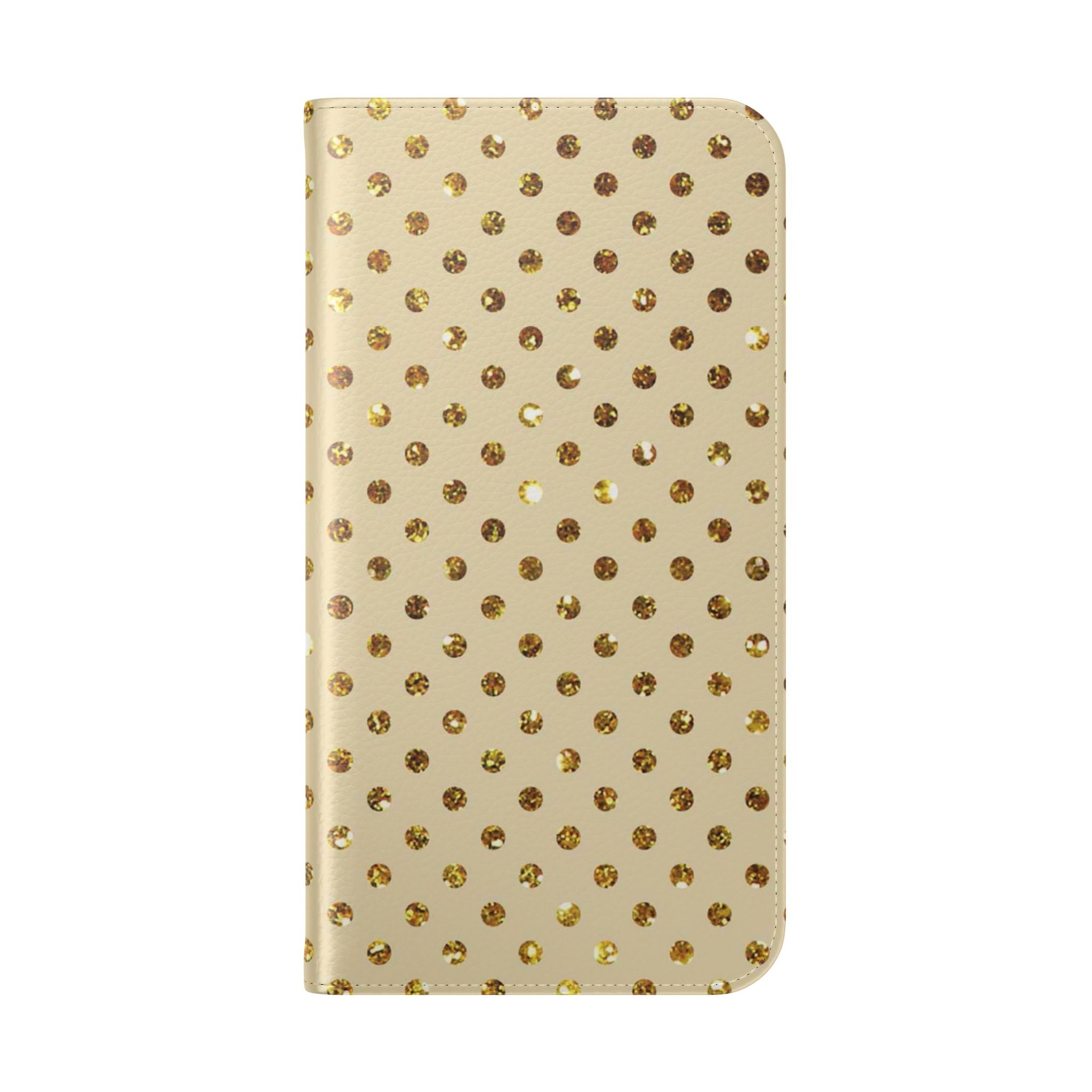 Golden Sparkle - iPhone 15 Plus Case - Wallet