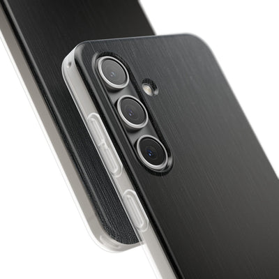 Obsidian Brushed Steel · Lite Phone Case for Samsung · Black