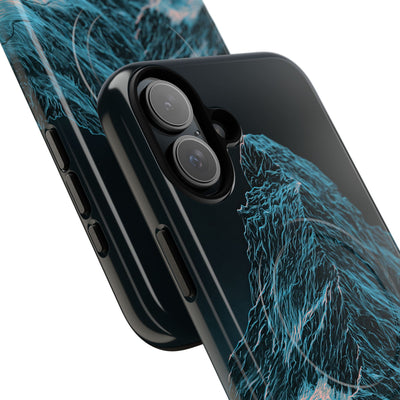 Glacial Alpine Peak · Tough 2.0 Magnetic Phone Case for iPhone · Blue