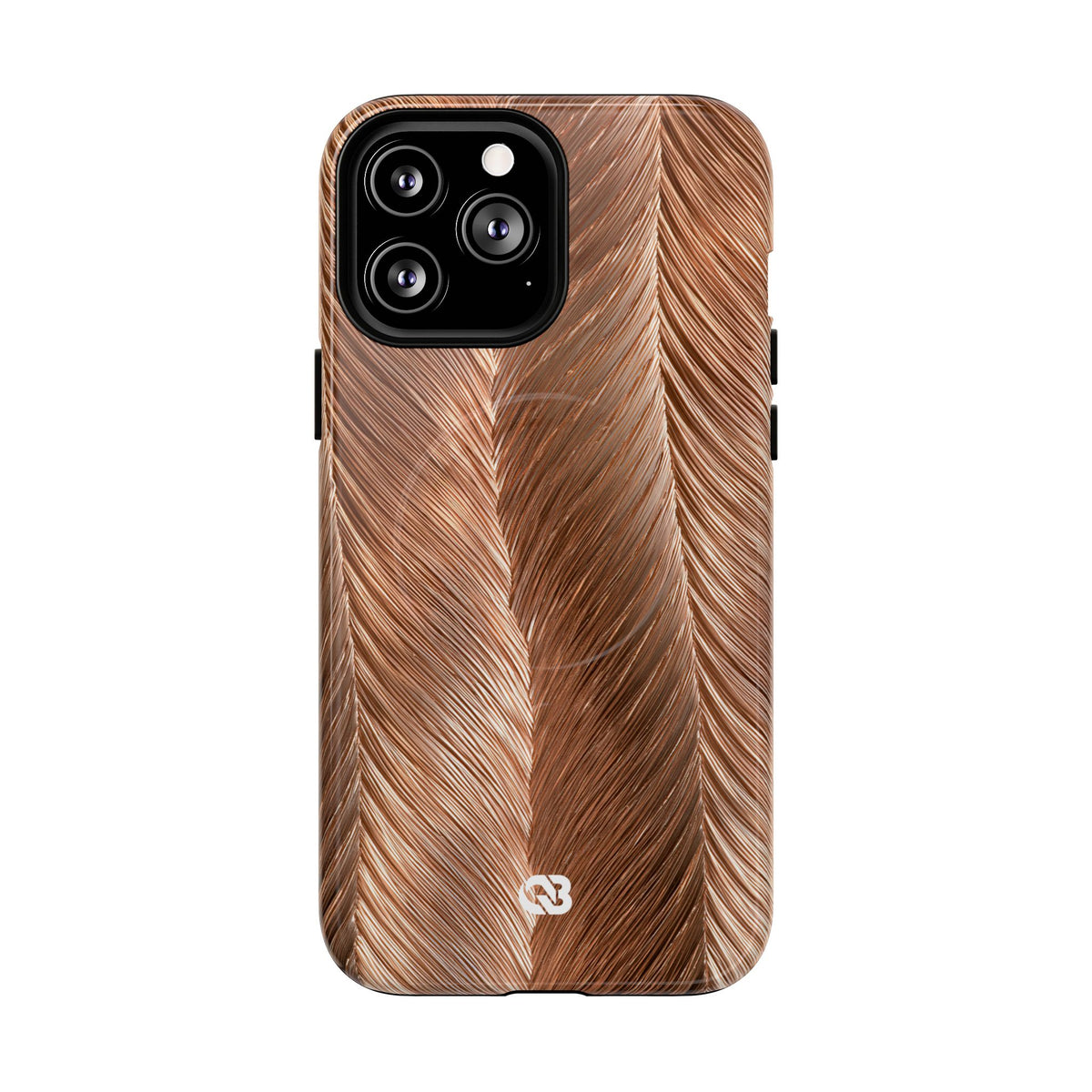 Rose Gold Weave · Tough 2.0 Magnetic Phone Case for iPhone · Brown