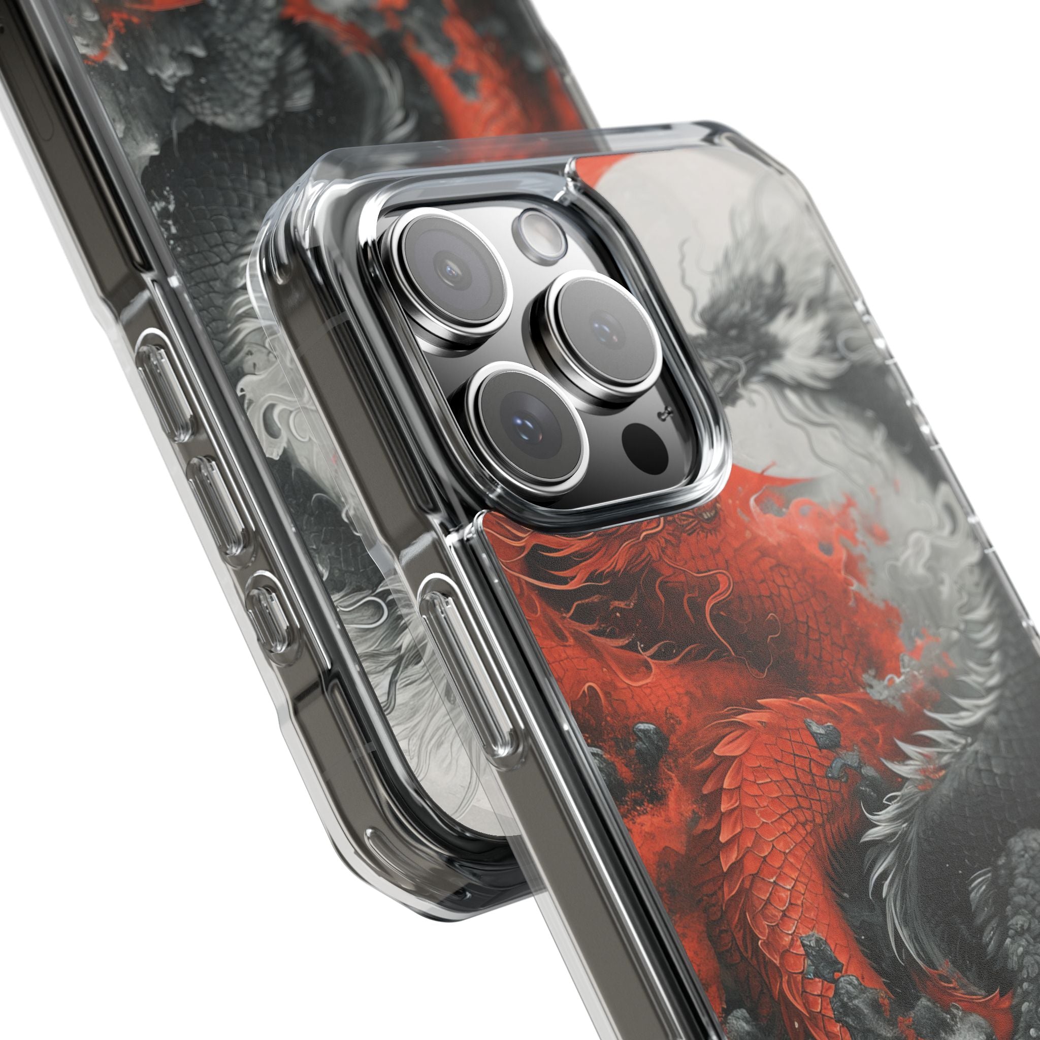 Kaksoislohikäärmeet Crimson iPhone 16 Pro Max - Impact suojakotelo