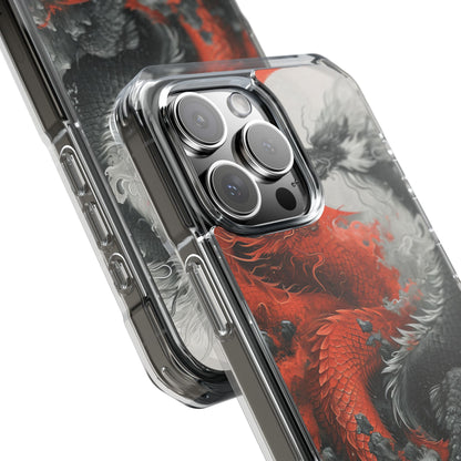 Kaksoislohikäärmeet Crimson iPhone 16 Pro Max - Impact suojakotelo