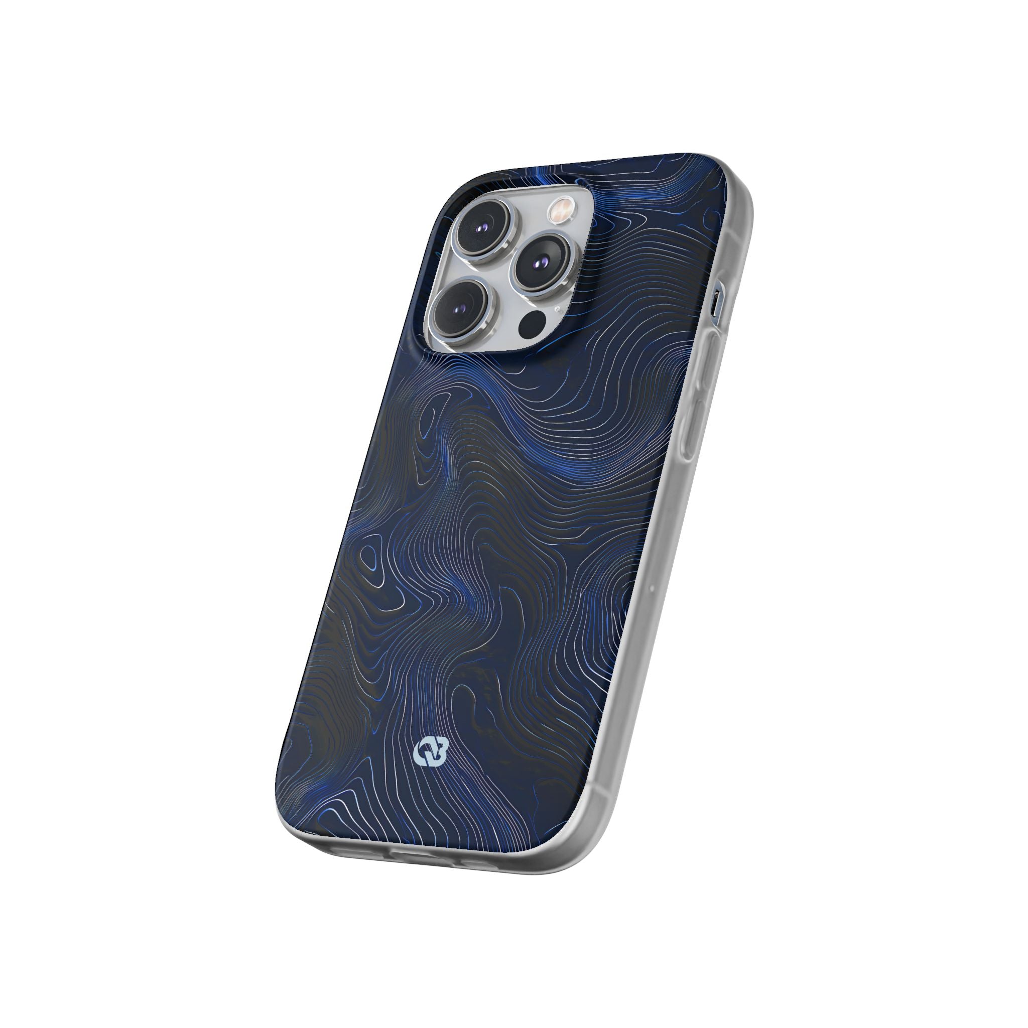 Blue Lite Phone Case for iPhone - Cobalt Contour Ridge