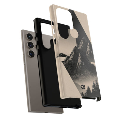 Beige Tough Phone Case for Samsung - Obsidian Summit Parchment