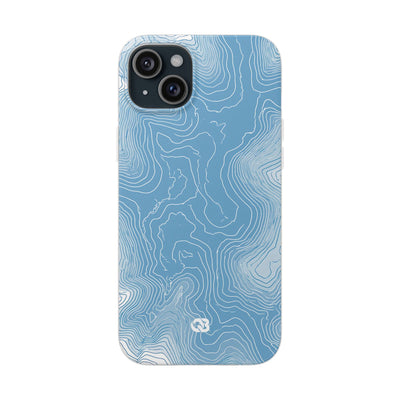 Glacial Basin Topo · Lite Phone Case for iPhone ·  Blue