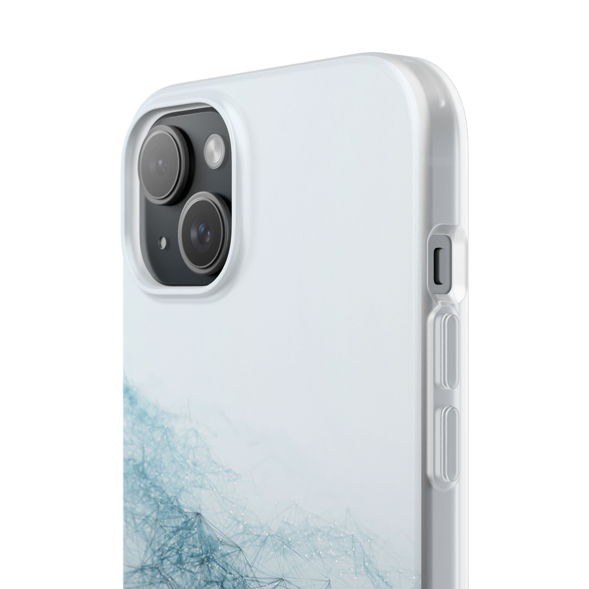 Teal Lite Phone Case for iPhone - Cyan Vector Lattice