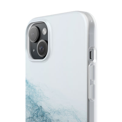 Teal Lite Phone Case for iPhone - Cyan Vector Lattice