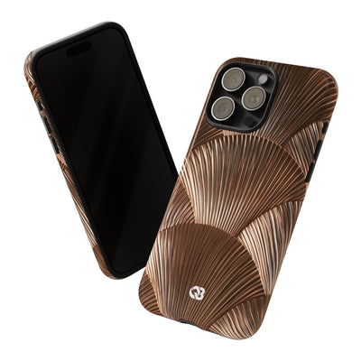 Rose Gilded Fan · Tough Phone Case for iPhone · Gold