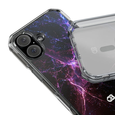 Neural Singularity · Clear Impact Magnetic Phone Case for iPhone · Black