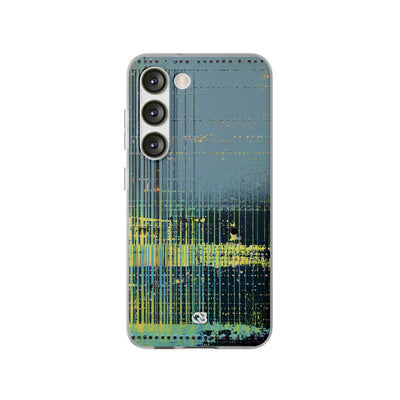 Acid Raster Circuit · Lite Phone Case for Samsung · Teal
