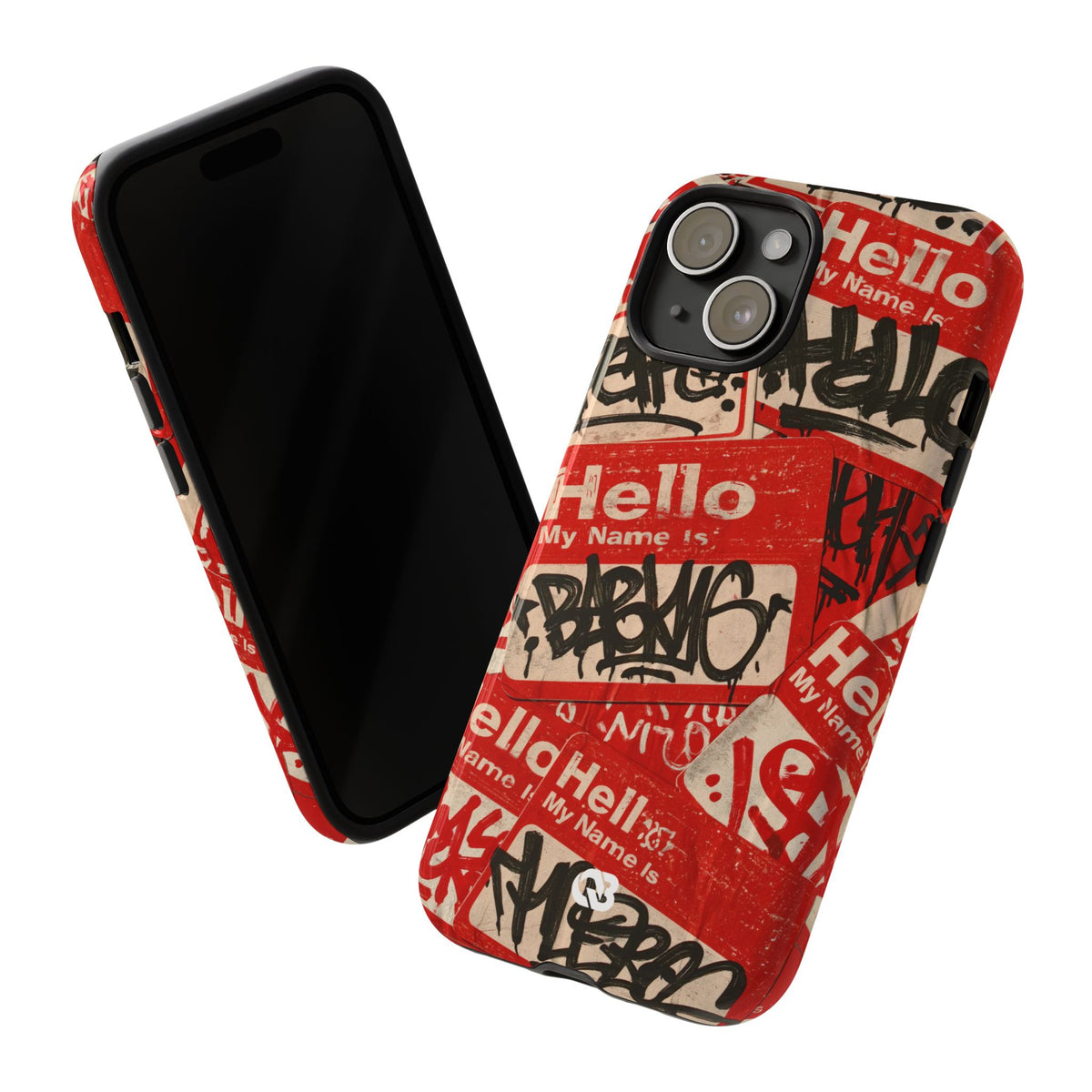 Slap Tag Collage · Tough Phone Case for iPhone · Red