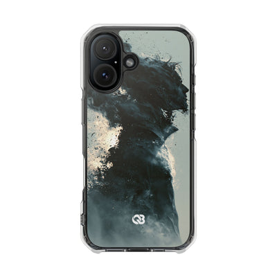 Ashen Dissolution · Clear Impact Magnetic Phone Case for iPhone ·  Black