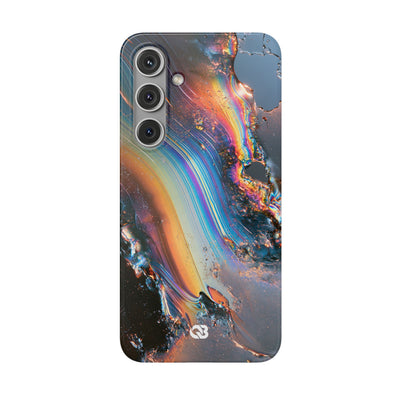 Prismatic Aura Flow · Lite Phone Case for Samsung · Blue