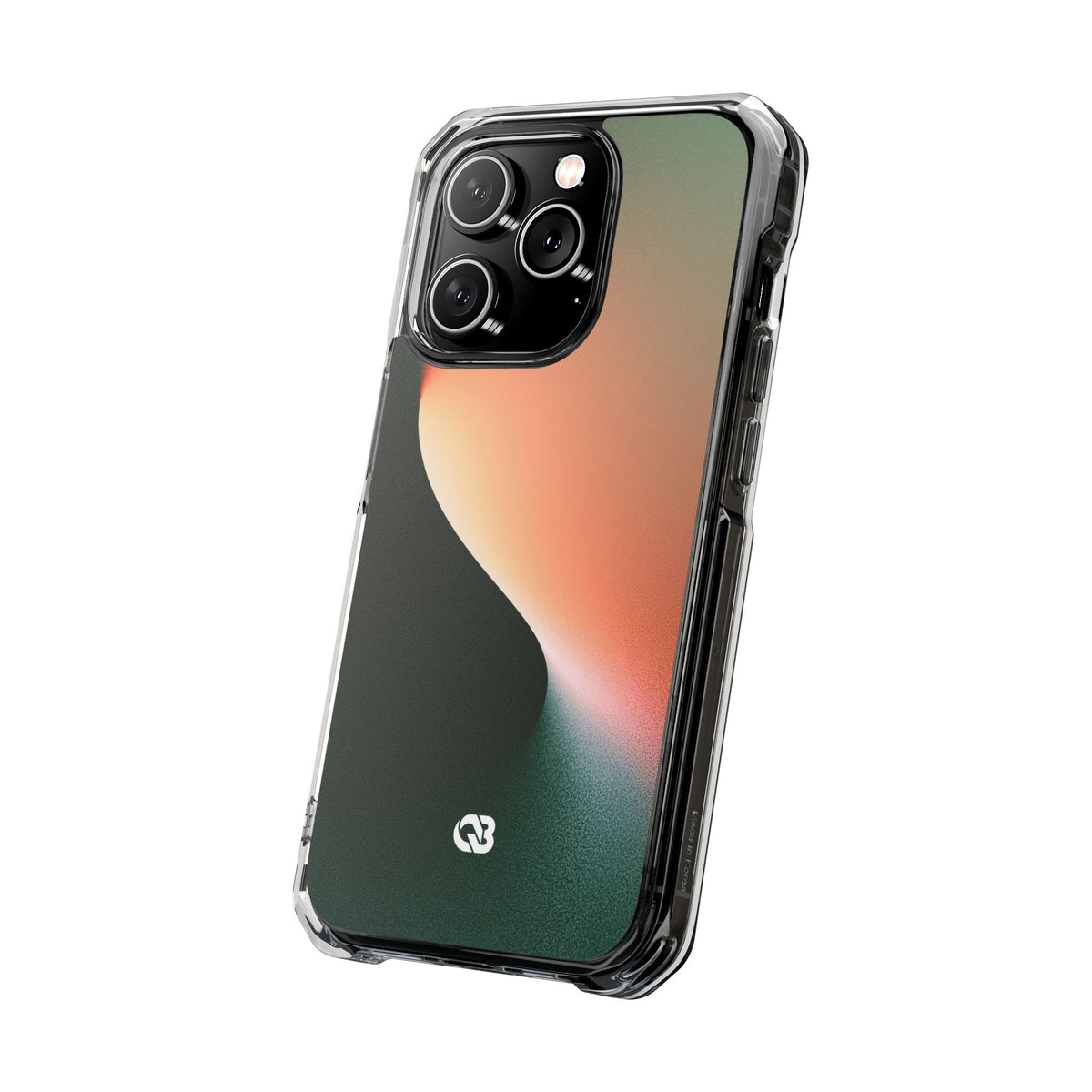 Luminous Arc · Clear Impact Magnetic Phone Case for iPhone · Green