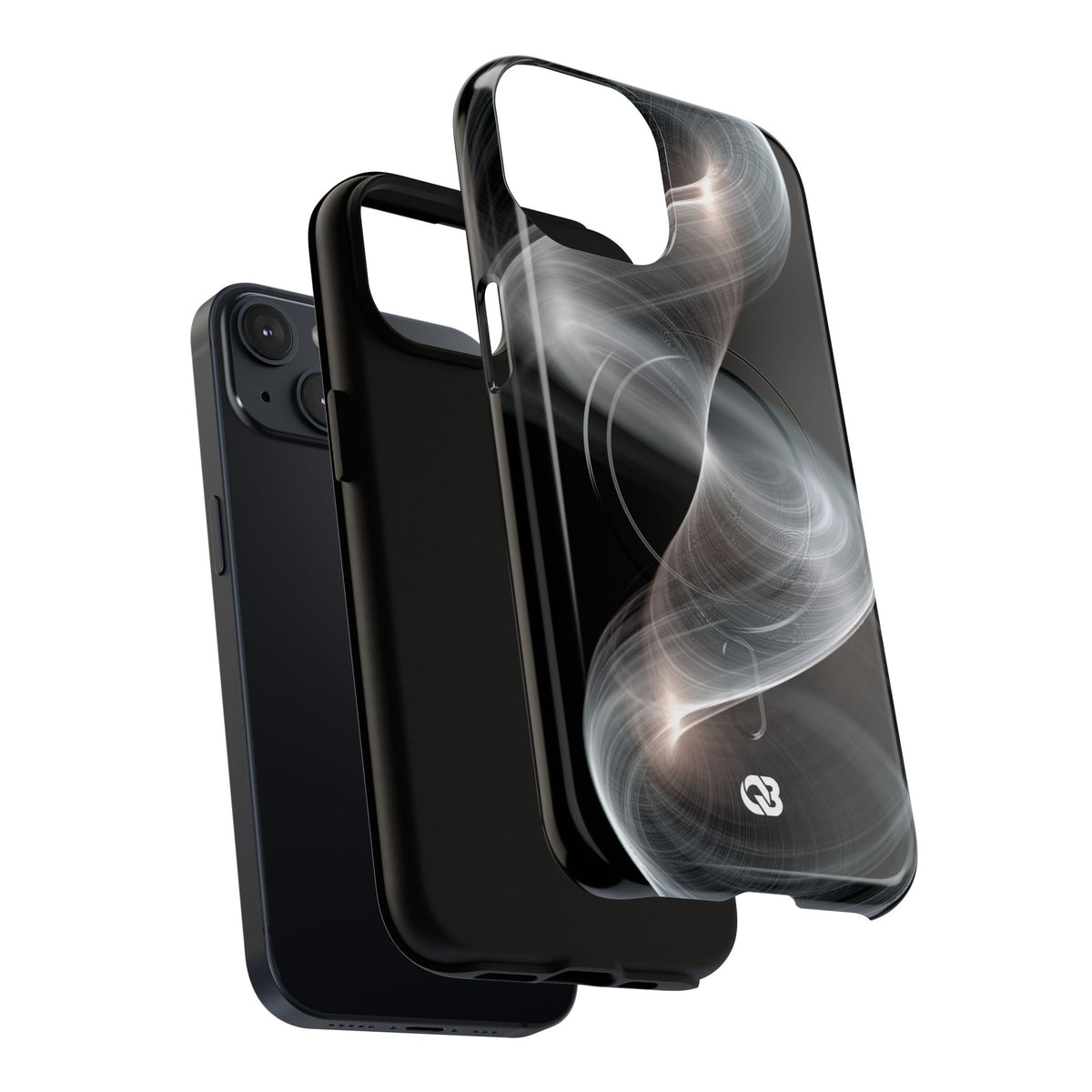 Luminous Vortex · Tough 2.0 Magnetic Phone Case for iPhone · Black