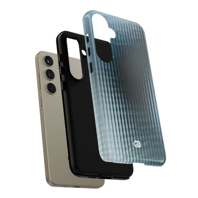 Blue Tough Phone Case for Samsung - Glacial Reeded Glass