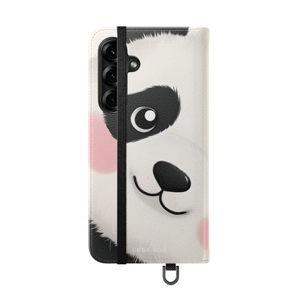 Peeking Panda Blush - Samsung S25+ Case - Wallet