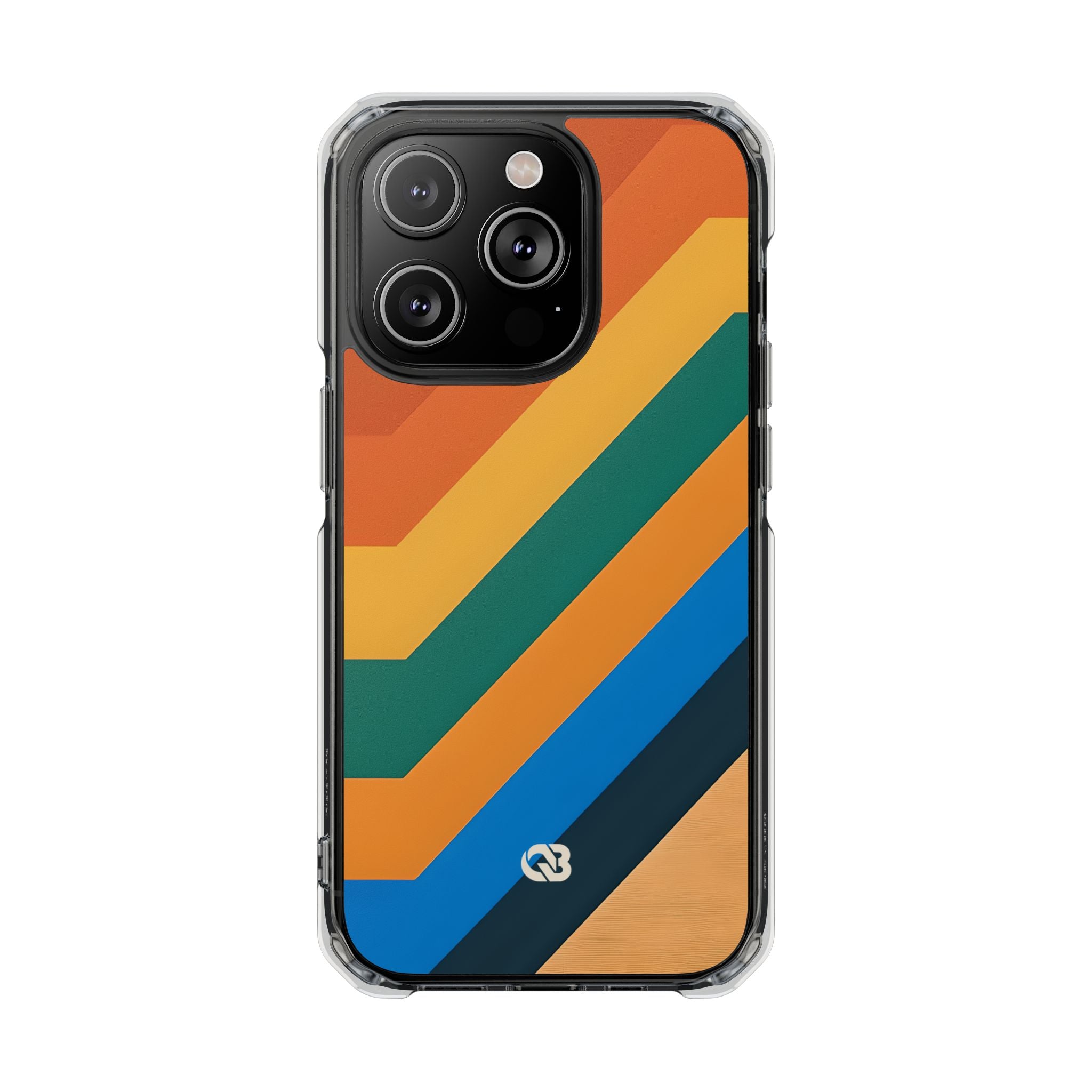 Retro Ridge Lines · Impact Coque de téléphone pour iPhone · Magsafe