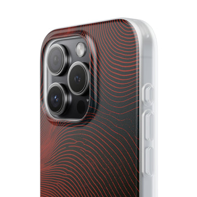 Red Lite Phone Case for iPhone - Terracotta Nerve Map
