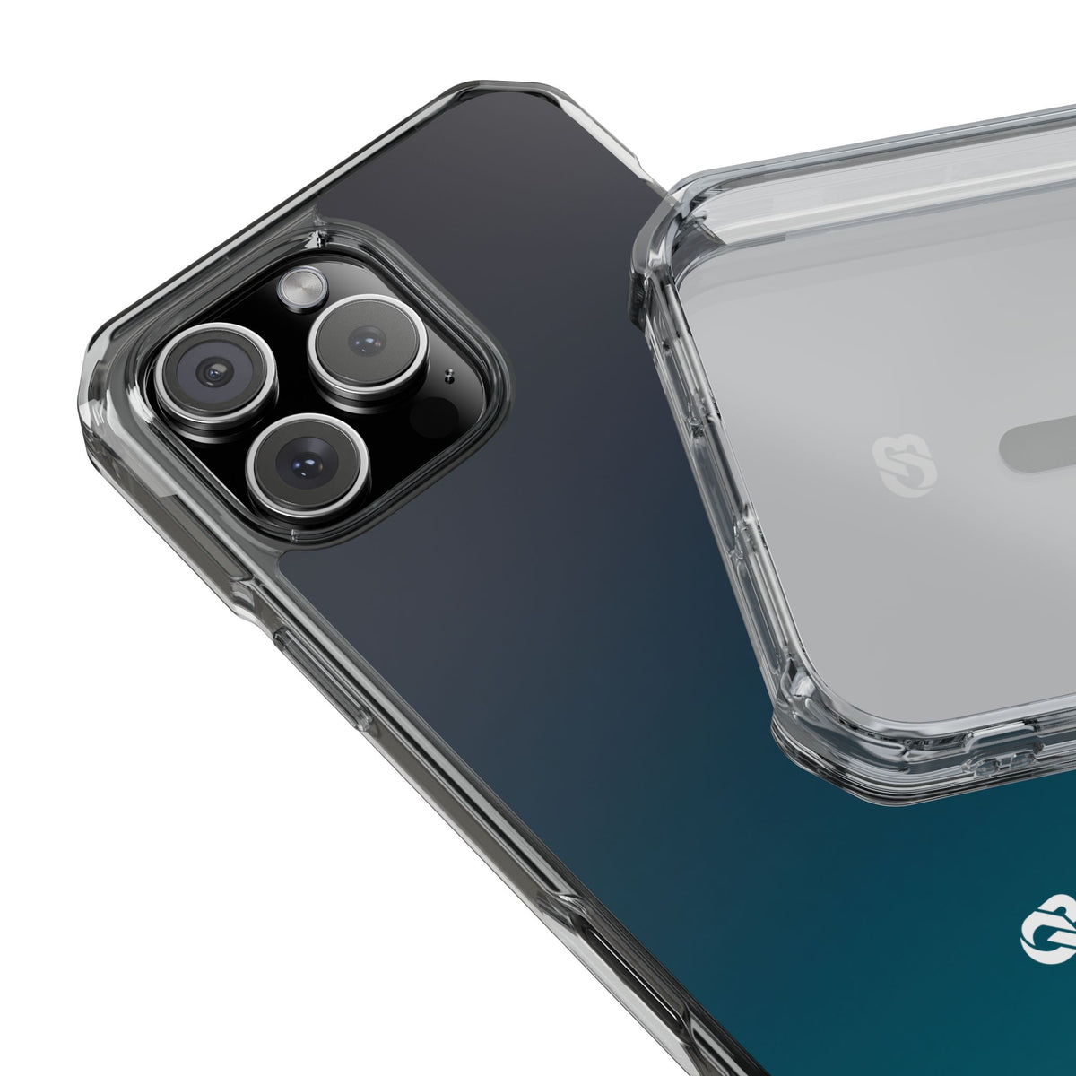 Abyssal Midnight · Clear Impact Magnetic Phone Case for iPhone · Blue