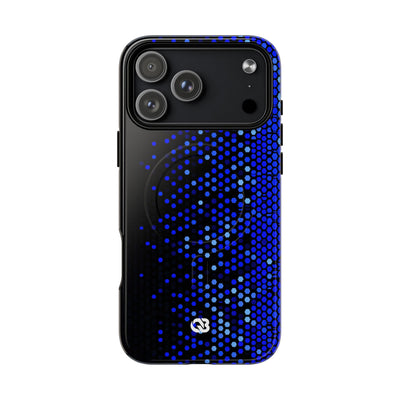 Cobalt Hex Dispersion · Tough 2.0 Magnetic Phone Case for iPhone · Blue